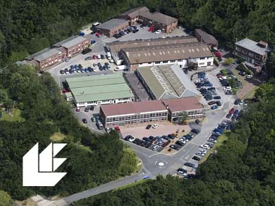 Aerial view of Lansbury Business Estate, Knaphill